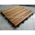 6 slats Acacia Wood Interlocking Deck Tile from Vietnam